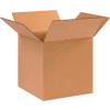 Global Industrial Cube Cardboard Corrugated Boxes, 10"L x 10"W x 10"H, Kraft - Pkg Qty 25