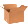 Global Industrial™ Boîtes ondulées en carton, 18"L x 14"L x 12"H, Kraft - Qté par paquet : 25