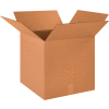 Global Industrial Cube Corrugated Boxes, 18"L x 18"W x 18"H, Kraft - Pkg Qty 20