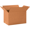 Global Industrial™ Long Cardboard Corrugated Boxes, 20"L x 12"W x 12"H, Kraft - Pkg Qty 20