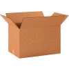 Global Industrial Long Cardboard Corrugated Boxes, 20"L x 12"W x 12"H, Kraft - Pkg Qty 20