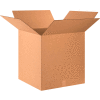 Global Industrial Cube Cardboard Corrugated Boxes, 24"L x 24"W x 24"H, Kraft - Pkg Qty 15