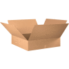 Global Industrial™ boîtes ondulées en carton plat, 32"L x 32"L x 8"H, Kraft - Qté par paquet : 10