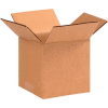 Global Industrial Cube Cardboard Corrugated Boxes, 5"L x 5"W x 5"H, Kraft - Pkg Qty 25