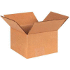 Global Industrial Cardboard Corrugated Boxes, 6"L x 6"W x 4"H, Kraft - Pkg Qty 25