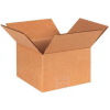 Global Industrial™ Boîtes ondulées en carton, 6"L x 6"L x 4"H, Kraft - Qté par paquet : 25