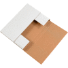 Global Industrial™ Carton ondulé Easy-Fold Mailers, 11-3/4"L x 10-1/2"L x 2-1/2"H, Blanc - Qté par paquet : 50