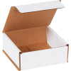 Corrugated Mailers 5" x 5" x 2" 200#/ECT-32 White - Pkg Qty 50