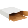 Enveloppes en carton ondulé à chargement latéral Global Industrial™, 11-1/8 po L x 8-5/8 po l x 2-1/2 po H, blanc - Qté par paquet : 50