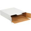 Enveloppes en carton ondulé à chargement latéral Global Industrial™, 12-1/8 po L x 11-5/8 po l x 2-5/8 po H, blanc - Qté par paquet : 50