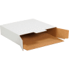 Enveloppes en carton ondulé à chargement latéral Global Industrial™, 12-1/8 po L x 9 po l x 2-1/2 po H, blanc - Qté par paquet : 50