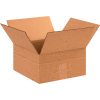 Global Industrial™ Boîtes ondulées en carton multi profondeur, 12"L x 12"W x 4"H, Kraft - Qté par paquet : 25