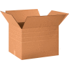 Global Industrial™ Boîtes ondulées en carton multi profondeur, 18"L x 14"W x 12"H, Kraft - Qté par paquet : 25