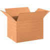 Global Industrial™ Boîtes ondulées en carton multi profondeur, 20"L x 12"W x 12"H, Kraft - Qté par paquet : 20