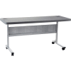 Table de formation NPS® Flip-N-Store - Ardoise de charbon de bois - 60 po x 24 po