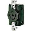 Bryant 40045FR TECHSPEC® Receptacle, 20A, 3ph 120/208V AC 400Hz, Black