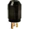 Bryant 5965B TECHSPEC® Straight Blade Plug, 15A, 125V, Black