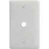 Bryant® Standard White Telephone And Coax Plate, 1-Gang - Pkg Qty 25