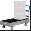 Chariot de confinement des déversement Little Giant® SSB-5125-6PYBK - Capacité de 33 gallons