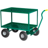 Petit Géant® 2 étagère Nursery Wagon Truck 2LDWP-2448-10PG - 24 x 48 - 10" roues pneumatiques