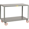 Little Giant® Mobile Table, 2 Shelves, 30"Wx60"L, 1000 Lbs. Cap.