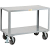 Little Giant® Table mobile robuste, 2 étagères, 24"Wx36"L, capuchon de 5000 Lb.