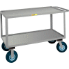 Petit chariot d’instruments géant® avec étagères à lèvres, 1200 lb. Capuchon, 48"L x 30"L x 33-1/2"H, Gris