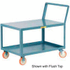 Little Giant® Low Deck Shelf Truck LKL-2448-5PYBK, Lip Shelves, Sloped Handle, 24 x 48