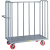 Little Giant® 3-Sided Bulk Truck OT3048-6PY, Tubular Steel Sides, 30 x 48, Poly Whls