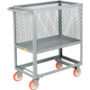 Little Giant® Raised Platform Box Truck RP4X-2436-5PY, 4 Expanded Metal Sides 24x36 1200