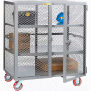 Little Giant® Mobile Storage Locker SC2-2460-6PPY, 2 Center Shelves, 24 x 60, Poly Wheels