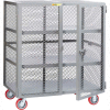 Little Giant® Mobile Storage Locker SC2-3060-6PPY, 2 Center Shelves, 30 x 60, Poly Wheels