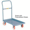 Little Giant® Steel Deck Platform Truck T-500-LU - Lip Edge - 18 x 32 - Mold-on Rubber Wheels