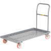 Little Giant® Platform Truck T-710-P-LU-UPS - Perforated Deck - 24 x 36 - Lip Edge - Poly