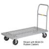 Little Giant® Platform Truck T-720-P-1H-UPS - Perforated Deck - 24 x 48 - Flush Edge - Poly