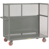 Little Giant® Drop-Shelf Truck T1-3060-6PY-DS, Mesh Sides, 30 x 60