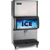 Distributeur de glace contre modèle, environ 250 Lb stockage capacité Cube et glace nacré