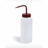 Bel-Art LDPE flacons 116250500, 500ml, bouchon rouge, bouche large, 6/PK