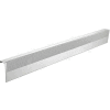 Baseboarders® Basic Series 5 ft Steel Easy Slip-on Baseboard Heater Cover, Blanc