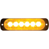 Les acheteurs LED rectangulaire Amber Low profil stroboscope 12V - LEDs 6 - 8891900