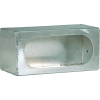Cabinet de lumière unique ovale aluminium lisse - Qté min 2