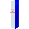 Panneau d’extrémité bradley pour slope top locker EPST-S1260-203 12x60 - Bleu profond