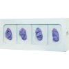 Distributeur de boîte à gants Bowman® - Quadruple 22,32 po L x 9,99 po H x 3,81 po P, blanc