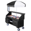Cambro CVC724110 - Camcruiser chariot de Vending, des casseroles de pleine grandeur 4, 6" profond, noir