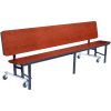 NPS® Mobile Convertible Bench Unit, Particleboard, 96"Lx29"W, Cerise