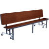 NPS® Mobile Convertible Bench Unit, Particleboard, 72"Lx29"W, Noyer