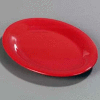 Carlisle 3308205 - Sierrus™ Oval Platter 12" x 9-1/4", Red - Pkg Qty 12