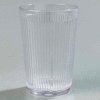 Carlisle 400807 - Crystalon® Stack-All® SAN Tumbler 8.3 Oz., Clear, Ribbed Texture - Pkg Qty 48
