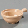 Carlisle 700619 - Handled Soup Bowl 8 Oz., 4-5/8", Stone - Pkg Qty 24