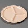 Carlisle KL10225 - Kingline™ 3-Compartment Plate 10-1/16" x 3/4", Tan - Pkg Qty 48